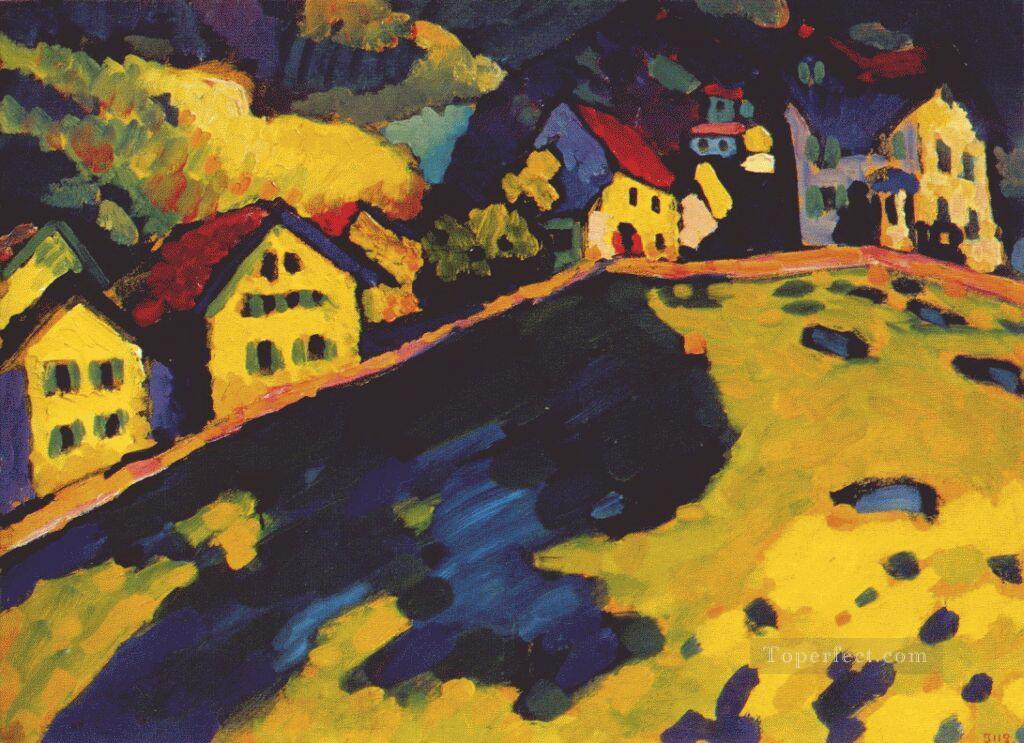 Houses at Murnau Wassily Kandinsky Oil Paintings